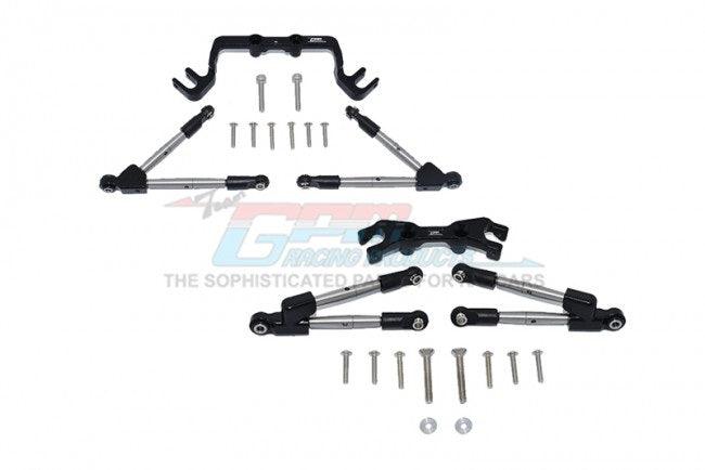 GPM HS049FR-BLACK ALUMINUM F/R TIE RODS WITH STABILIZER TRAXXAS HOSS 4X4 VXL - PowerHobby