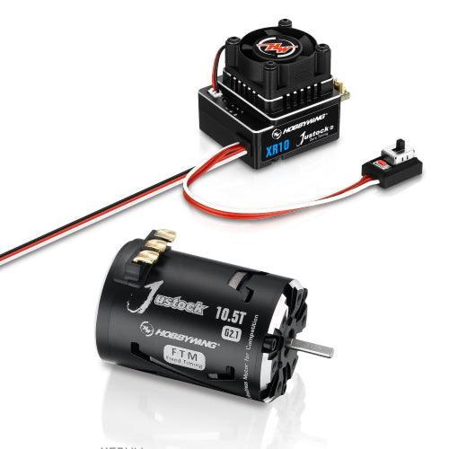 Hobbywing XERUN XR10 Justock G3 ESC Justock G2.1 Sensored Brushless Motor 13.5T - PowerHobby