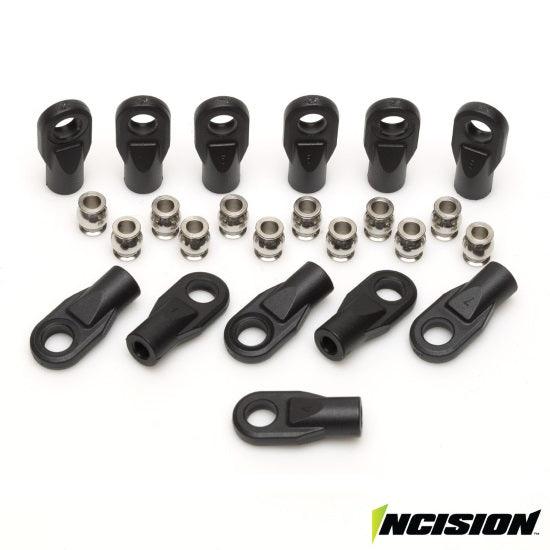 Vanquish IRC00010 Rod Ends with Pivot Balls (12) Wraith / Yeti Currie Axles - PowerHobby