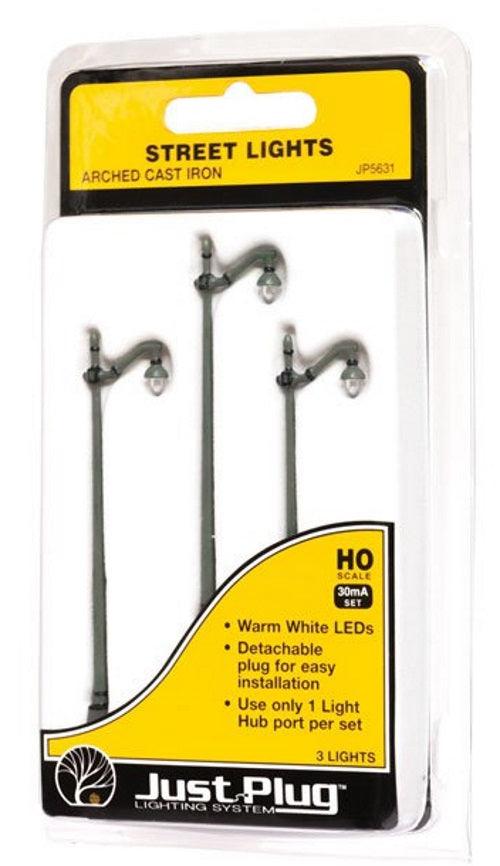 Woodland Scenics JP5631 HO Scale Arched Cast Iron Street Lights - PowerHobby