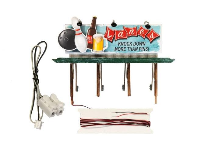 Woodland jp5796 HO Lanes Bowling & Bar Billboards - PowerHobby