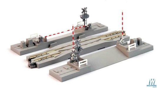 Kato N Crossing Gate /Rerailing Track Unitrack 4-7/8" 124mm Track Section - PowerHobby