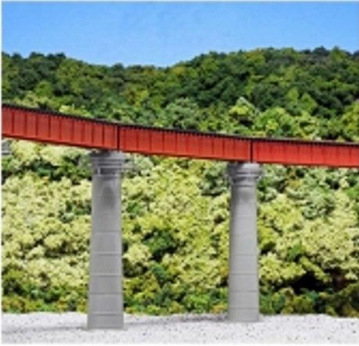 Kato 20470 USA N Scale Curve Deck Single Track Girder Bridge Red - PowerHobby