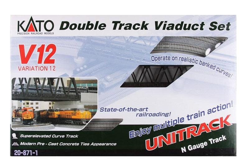 Kato 20-874 N Scale V15 Double Track Unitrack Set For Station Kato 20-874 N Scale V15 Double Track Unitrack Set For Station