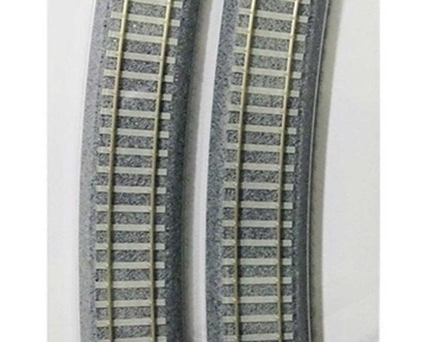 Kato 2-252 HO Scale 790mm 31-1/8" 22.5 Degree Track Easement (2) - PowerHobby