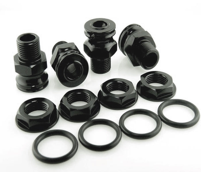 King Headz KP-446+10-BLK Xray XB8-T 17mm Wheel Hubs (+10mm) - PowerHobby