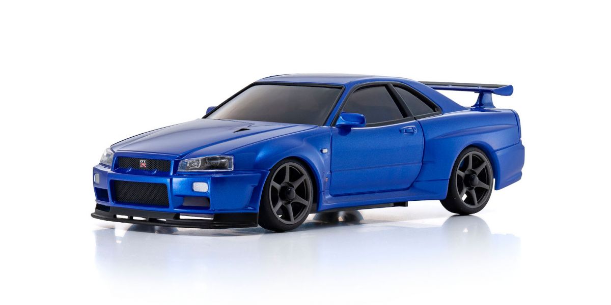 Kyosho MINI-Z AWD NISSAN SKYLINE GT-R R34 V.specⅡNür Metallic Blue - PowerHobby