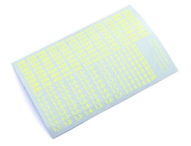 Kyosho 36372Y Shock Oil Decal (Yellow) - PowerHobby