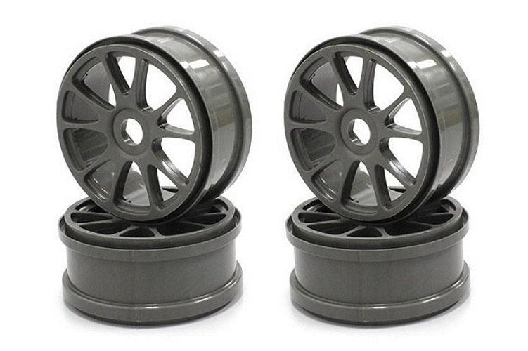 Kyosho IFH002GMB Ten-Spoke Wheels (Gun Metallic/4pieces) Inferno Neo 3.0 - PowerHobby