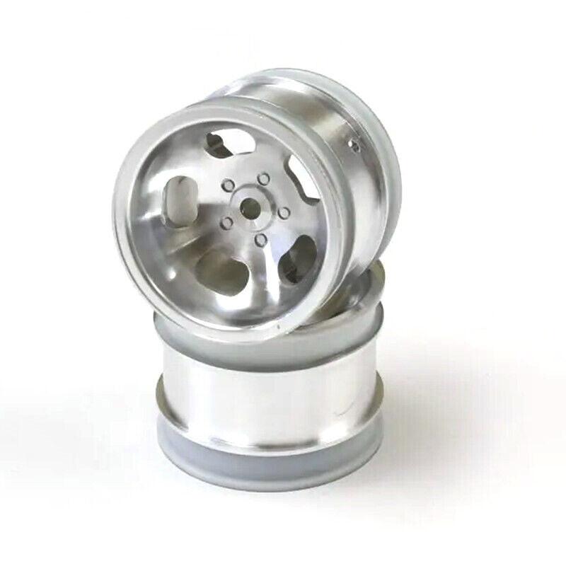 Kyosho SCH004SCB BEETLE 2014 Rear Rim 2 pcs Satin Chrome - PowerHobby