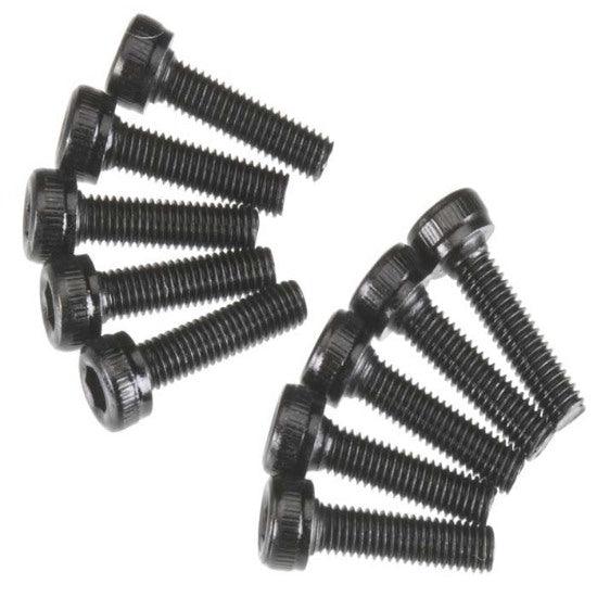 Axial AX086 AX10 EXO Score Cap Head Screws M3x12mm Black (10) - PowerHobby