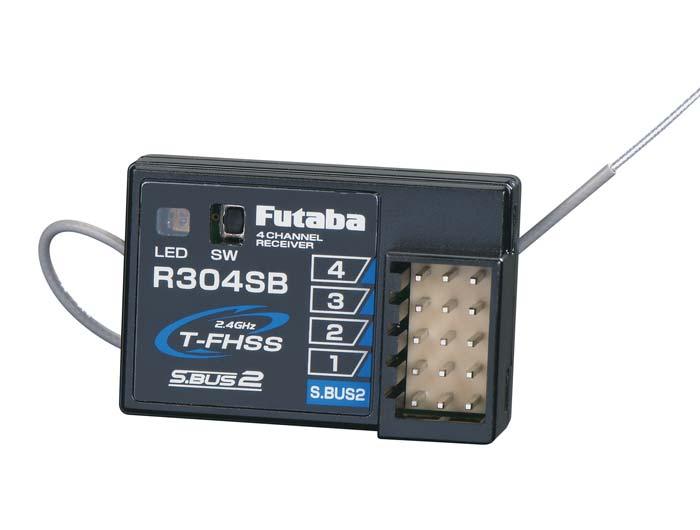 Futaba FUTL7680 R304SB 2.4GHz FHSS 4-Channel Telemetry Receiver 4PLS - PowerHobby