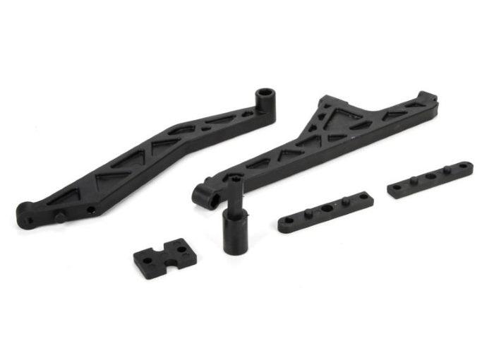 Losi LOS251037 F/R Chassis Brace / Center Differential Spacer Set MTXL - PowerHobby