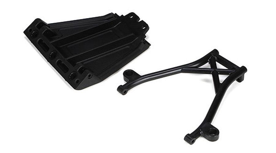 Losi LOSB2574 Front Skid Plate, Bumper Brace & Spacers: 5IVE-T - PowerHobby