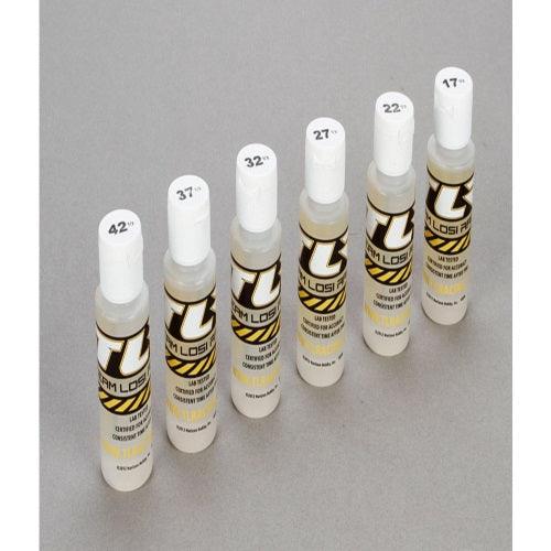 Losi TLR74019 TLR Shock Oil 6Pk 17.5, 22.5, 27.5, 32.5, 37.5, 42.5 2oz SCTe - PowerHobby