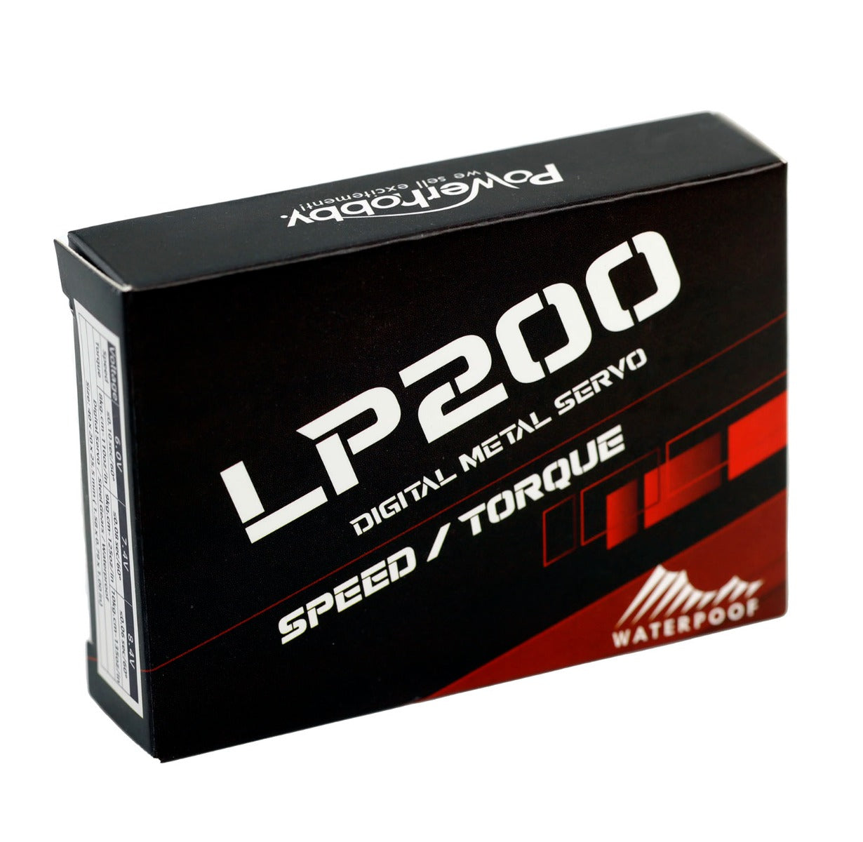 Powerhobby LP200 Low Profile High Speed Metal Gear Waterproof HV Servo - PowerHobby
