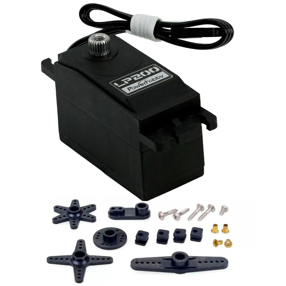 Powerhobby LP200 Low Profile High Speed Metal Gear Waterproof HV Servo - PowerHobby
