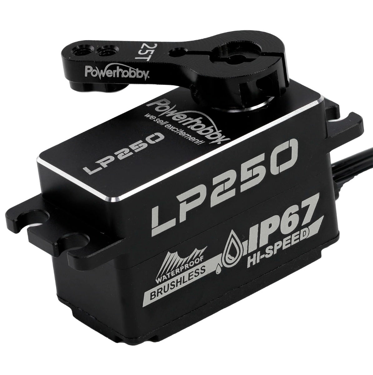 Powerhobby LP250 19KG Programmable Waterproof Low Profile Hi-Speed Servo - PowerHobby