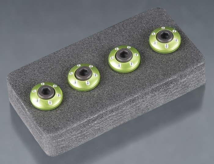 Traxxas 7668G Wheel Nut Washer Green 3x12mm CS (4) LaTrax Teton / SST - PowerHobby