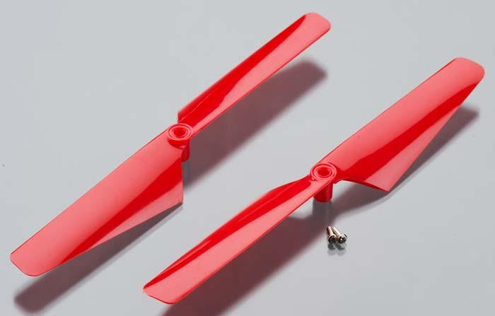 Traxxas 6628 Rotor Blade Set Red Alias (2) - PowerHobby