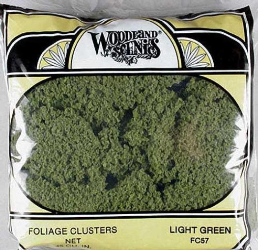 Woodland Scenics FC58 N/HO Foliage Cluster Medium Green Train Scenery - PowerHobby