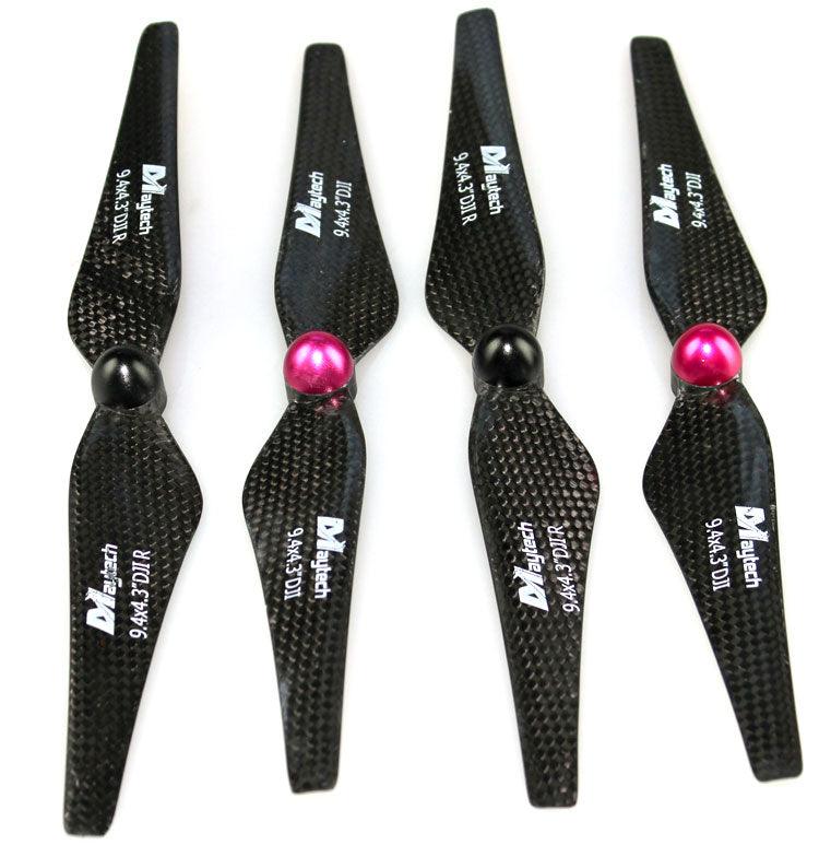 2 Pair 9" 9443 Carbon Fiber DJI Phantom 2 Vision+ Self-Tightening Propeller Prop - PowerHobby