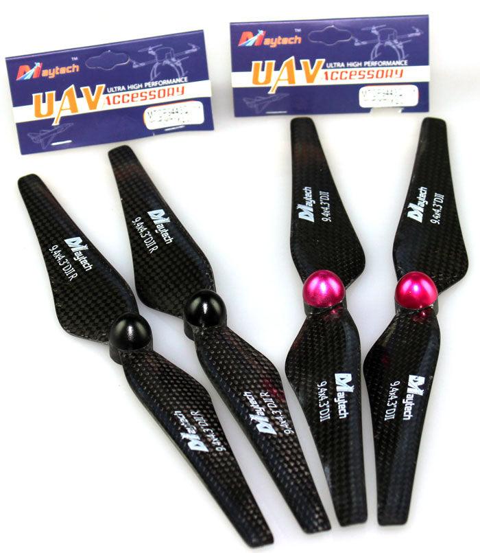 2 Pair 9" 9443 Carbon Fiber Propeller Prop DJI Phantom 2 Vision Plus Vision+ 9x4 - PowerHobby