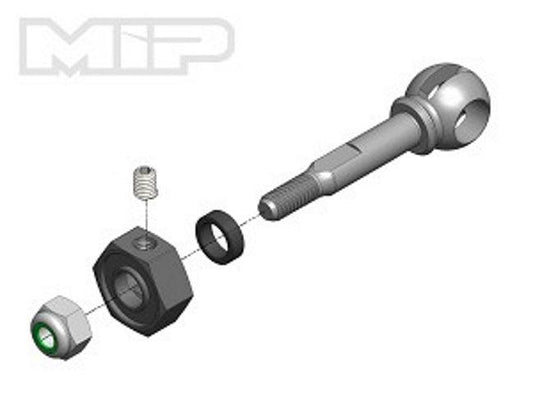 MIP X-Duty CVD Axle 10mm Offset /5mm Bearing Traxxas Slash/ 4x4 Rustler Stamp - PowerHobby
