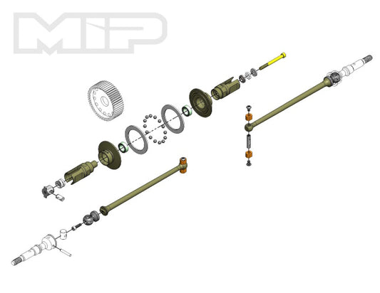 MIP 18270 Bi-metal Puck Kit Associated RC10 SC6.1 and T6.1 - PowerHobby