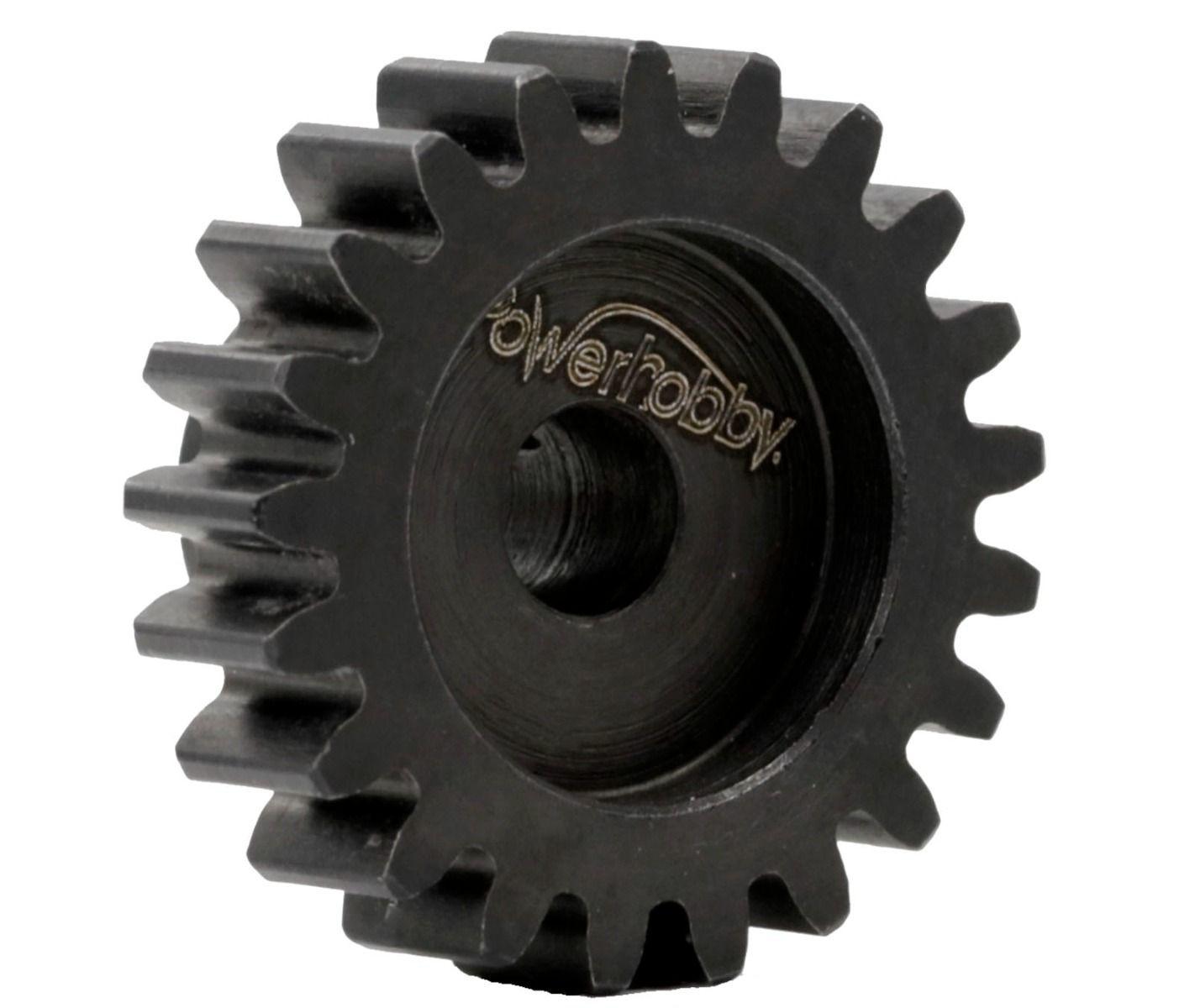 Powerhobby Hardened Steel 19T Mod1 8mm Pinion Gear MOD 1 Speed Run / Drag Racing - PowerHobby