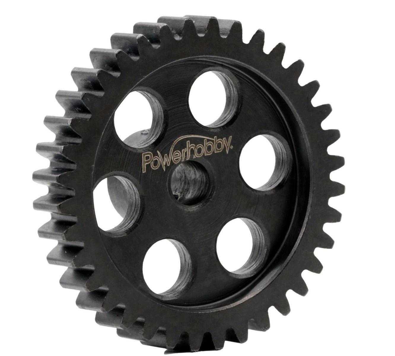 Powerhobby Hardened Steel 36T Mod1 5mm Pinion Gear Mod 1 Speed Run / Drag Racing - PowerHobby