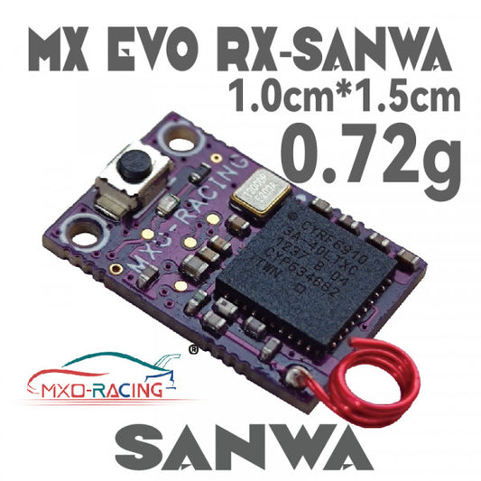 MXO-RACING MX EVO MR-03EVO / MA-03EVO / EVO 4CH PWM SANWA Kyosho Mini-Z Receiver - PowerHobby