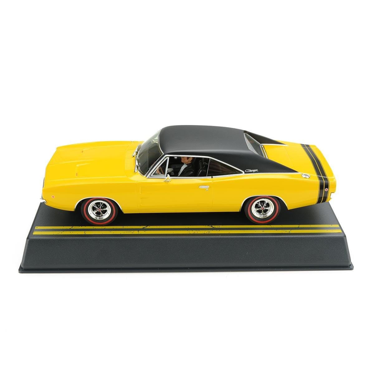Pioneer 1968 Dodge Charger Hemi 426 Yellow P160 1/32 slot Car for Scaelxtric DPR - PowerHobby