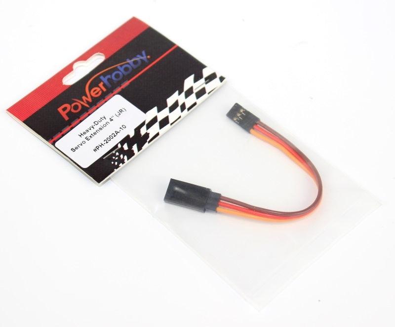 Powerhobby 4" Heavy Duty Servo Wire Extension JR Connector - PowerHobby
