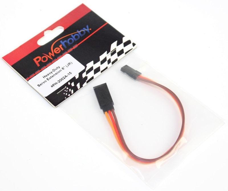 Powerhobby 6" Heavy Duty Servo Wire Extension JR Connector - PowerHobby