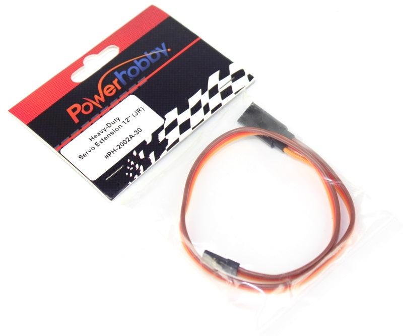 Powerhobby 12" Heavy Duty Servo Wire Extension JR Connector - PowerHobby
