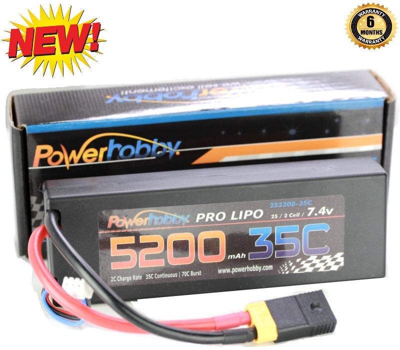 Powerhobby 2s 7.4v 5200mah 35c Lipo Battery FOR TRAXXAS Slash 4x4 - PowerHobby