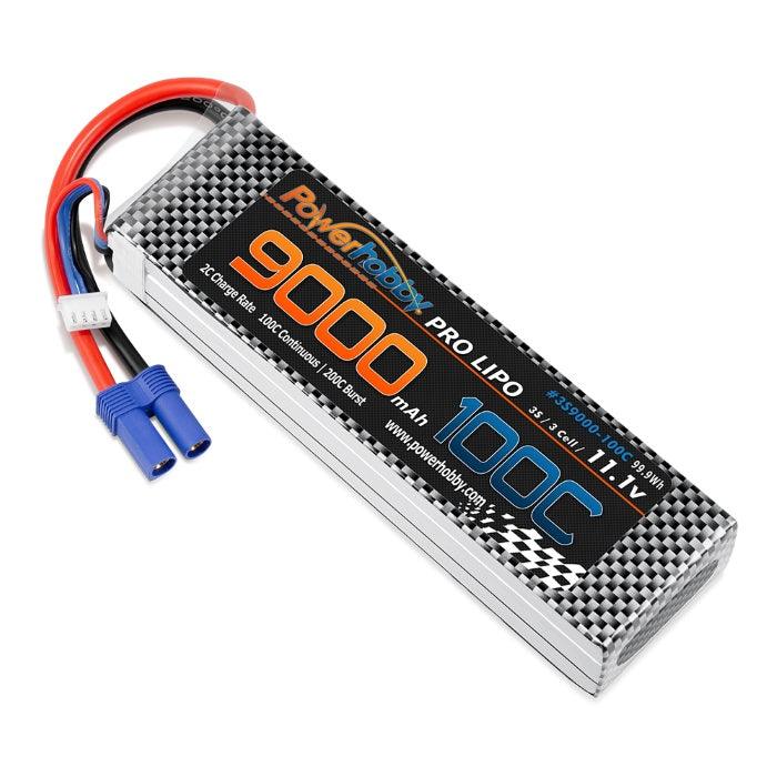 Powerhobby 3S 11.1V 9000mah 100C-200 Lipo Battery w EC5 - PowerHobby