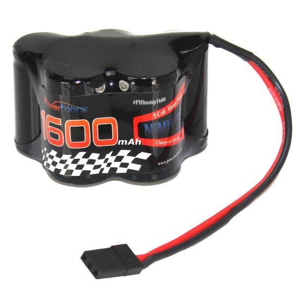 Powerhobby 5 Cell 6V 1600mAh NiMH Hump Receiver Battery Pack For 1/10 & 1/8 - PowerHobby