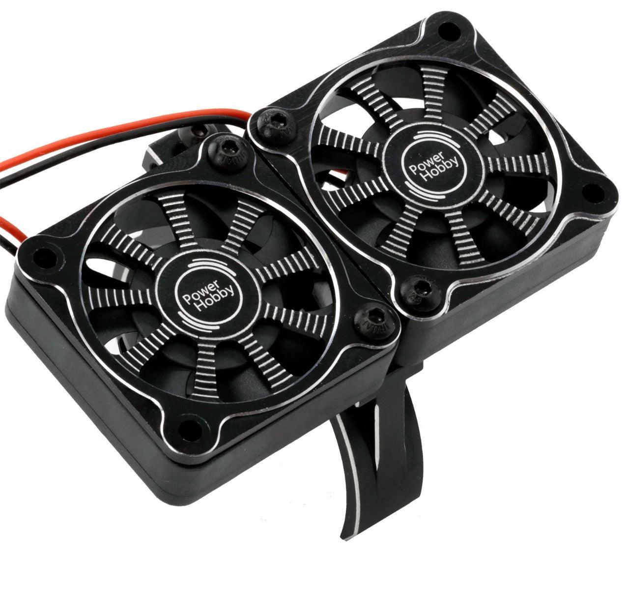 Powerhobby 1/5 Aluminum Heatsink Dual High Speed Cooling Fans w