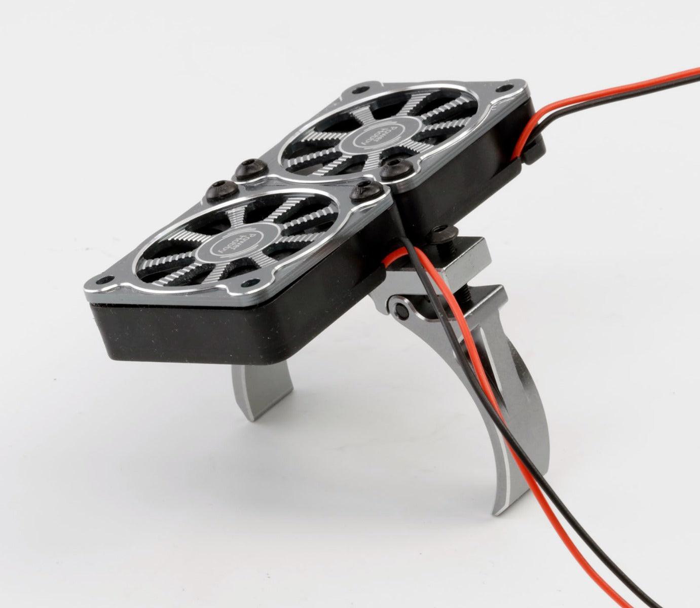 Powerhobby Aluminum Dual High Speed Cooling Fans GUN FOR 1/5 Motor - PowerHobby