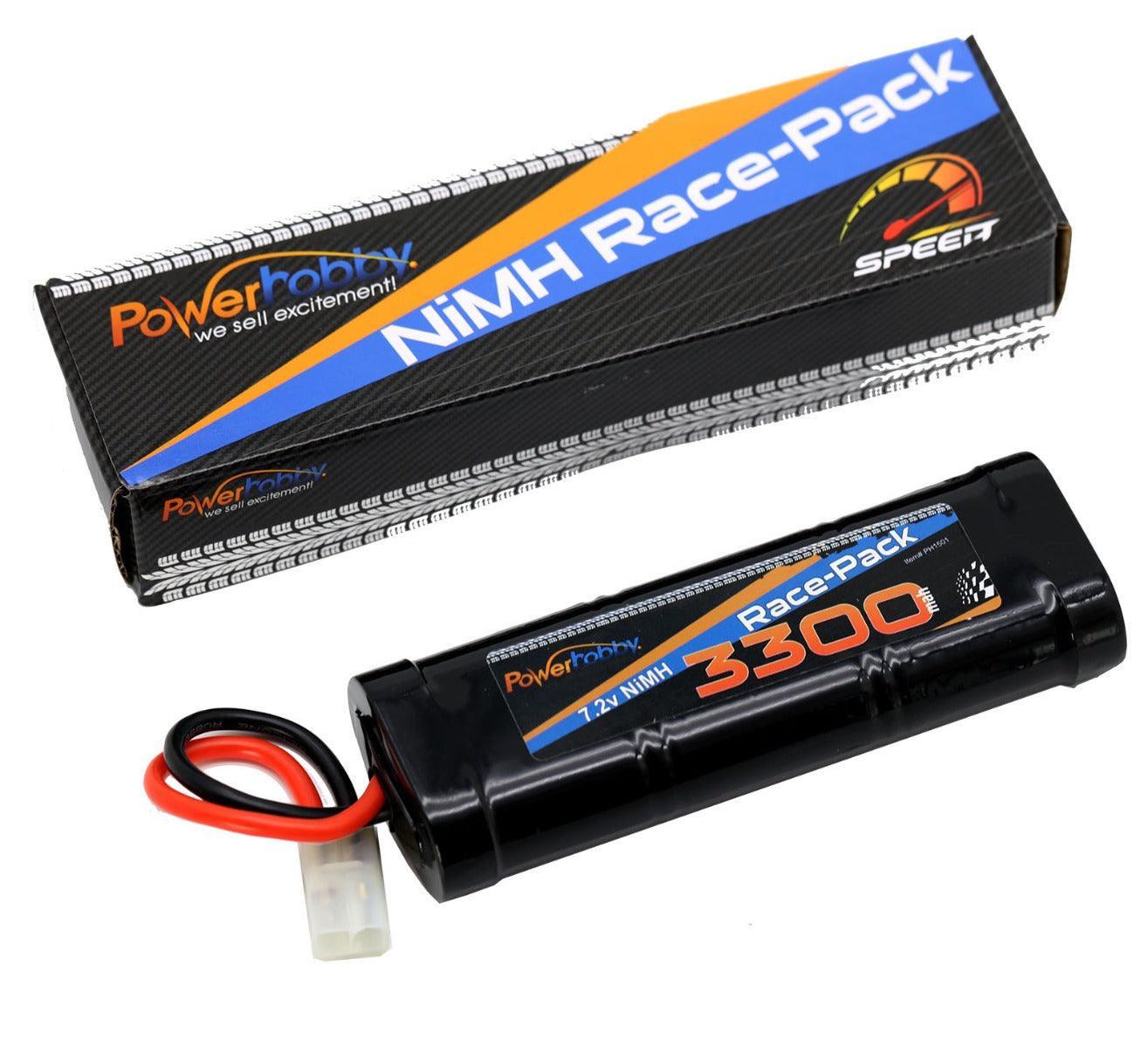 Batteria Ricevente Powerhobby 6V 1600mAh NiMH Gobba Per 1/10 E 1/8 RC