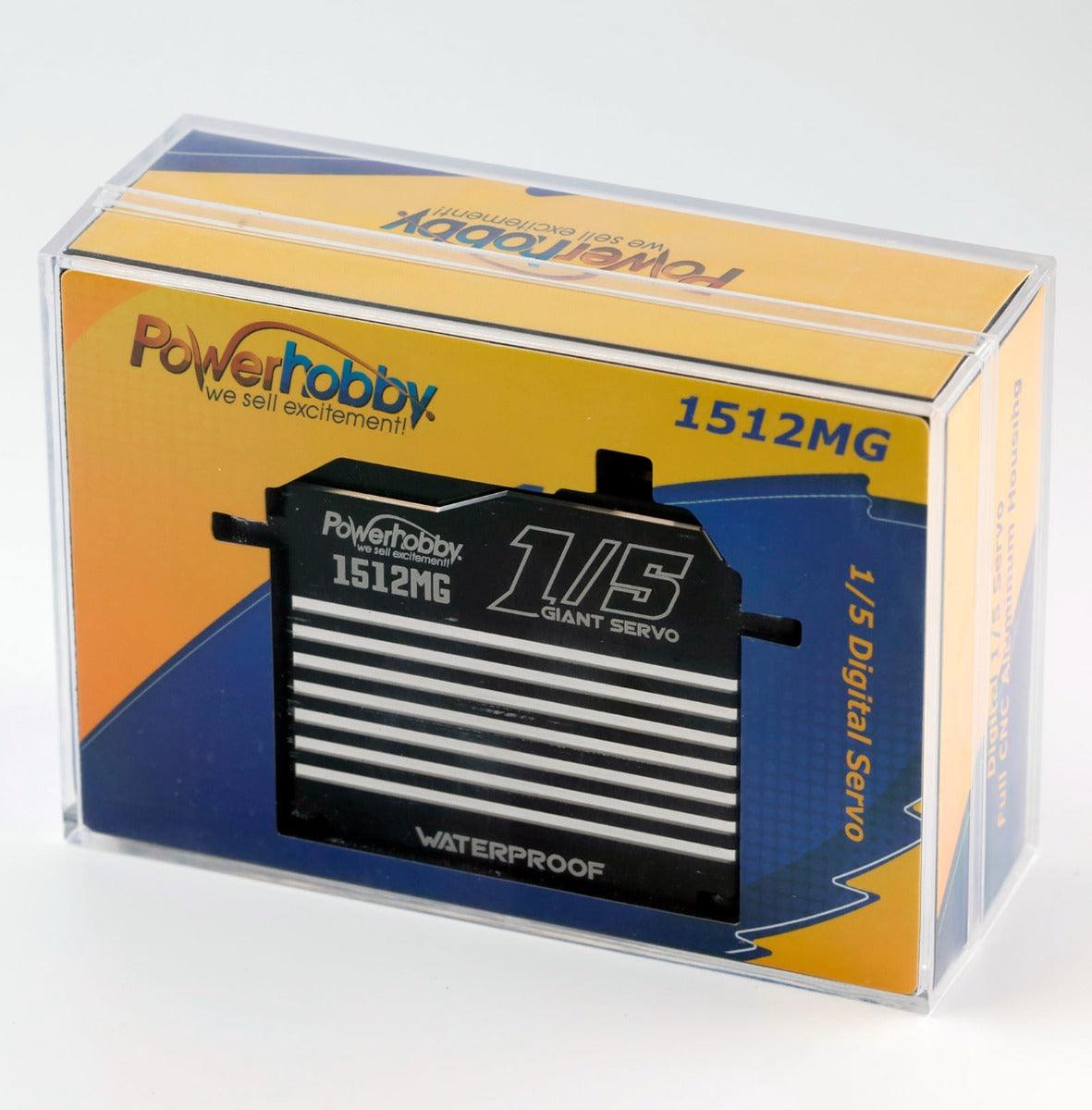 Powerhobby 1512MG 1/5 Aluminum Waterproof High Speed / Torque Brushless Servo - PowerHobby