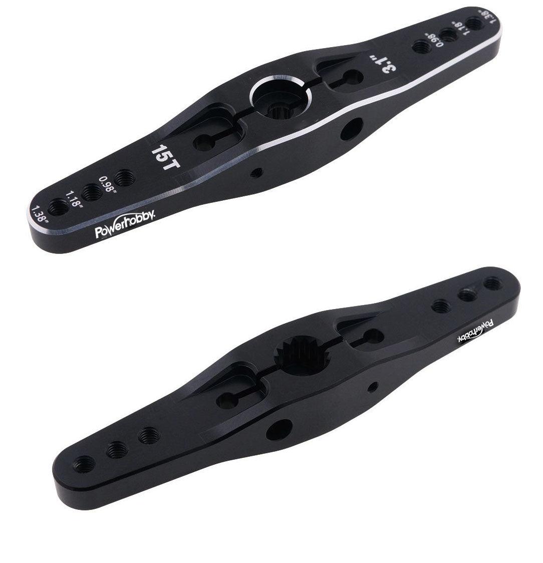 Powerhobby 15T Spline Aluminum Double Horn Arm For 1/5 scale Servo - PowerHobby