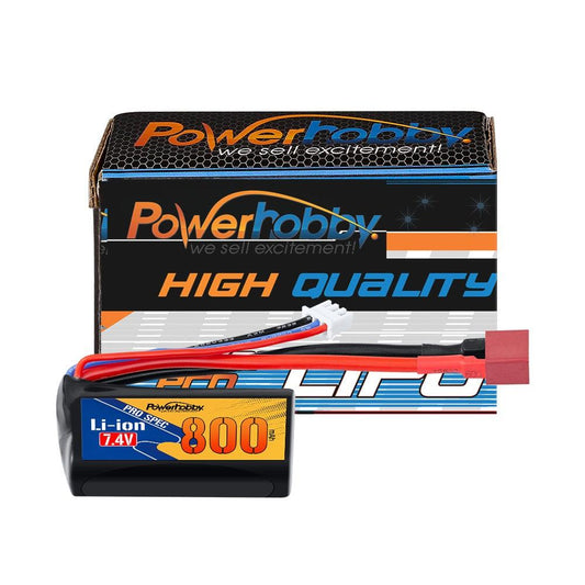 Powerhobby Li-ion 7.4V 800mAh Battery w Deans Plug : BlackZone Slyder - PowerHobby