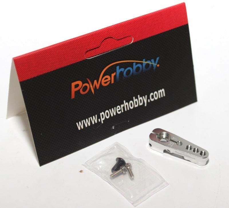 Powerhobby Aluminum 25T Servo Horn Silver FOR Futaba Axial Savox Servo - PowerHobby