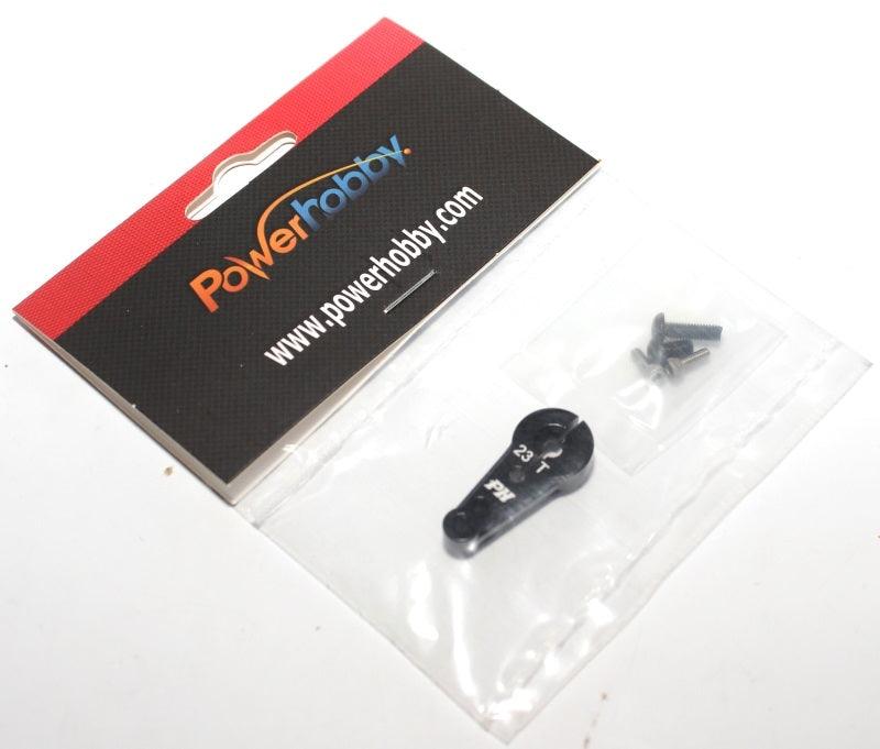 Powerhobby 23T Aluminum Servo Arm / Horn JR / Airtronics & KO Black - PowerHobby
