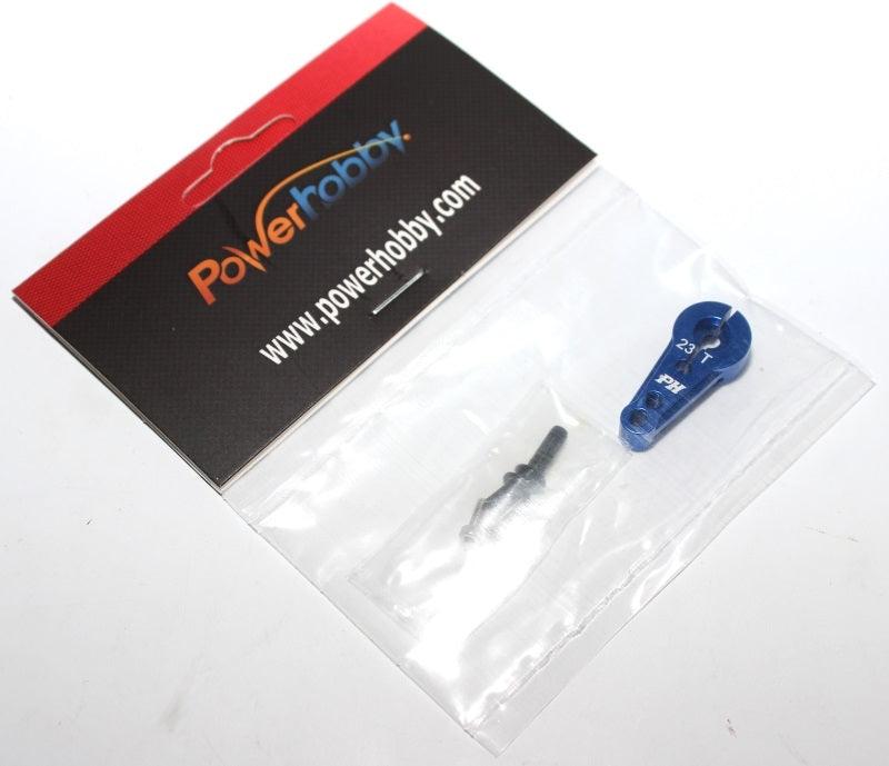 Powerhobby 23T Aluminum Servo Arm / Horn JR / Airtronics & KO Blue - PowerHobby