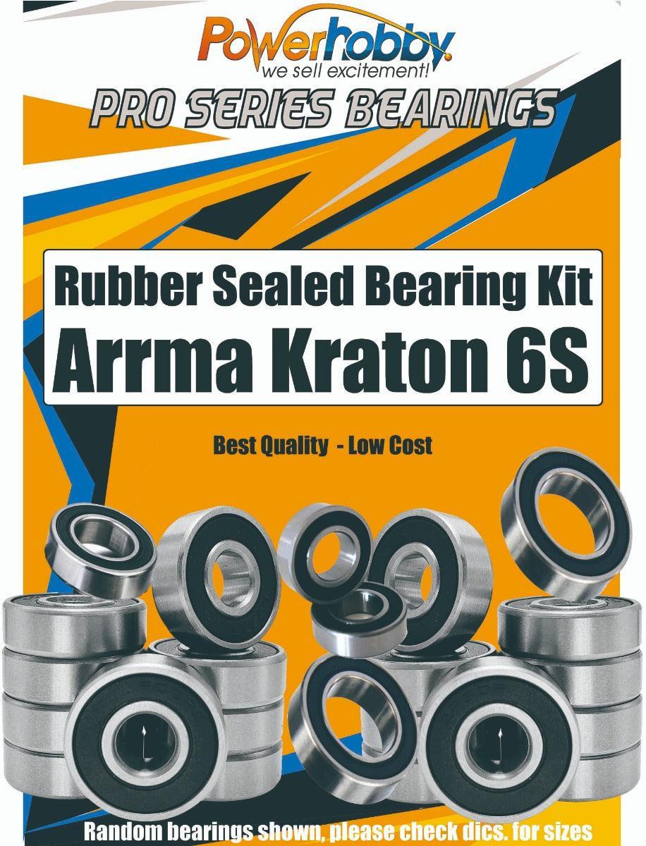 PowerHobby Pro Series Rubber Sealed Bearing Kit Arrma Kraton 6S - PowerHobby