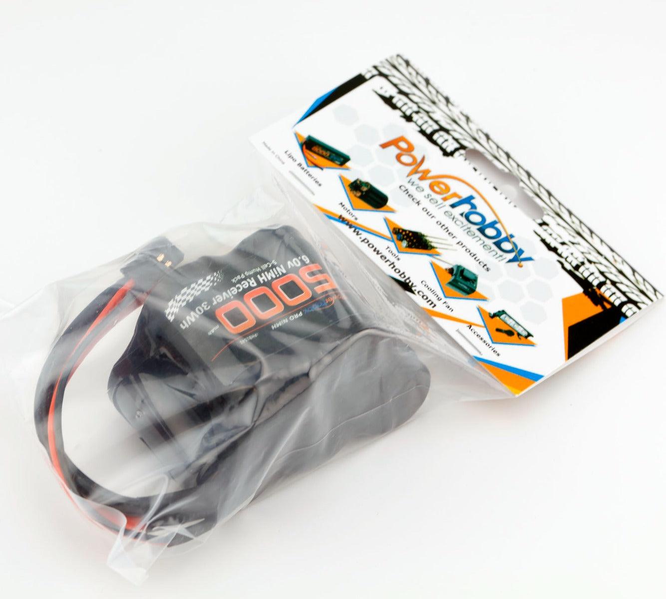 Powerhobby 6v 5000mAh 5-Cell Hump Receiver NiMH RX Battery 1/5 scale - PowerHobby